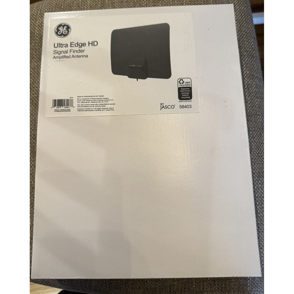 New GE Ultra Edge HD Signal Finder Amplified TV Antenna